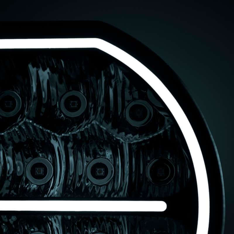 Strands Big Energy DRIVING LIGHT 9″ Orange / Weiß