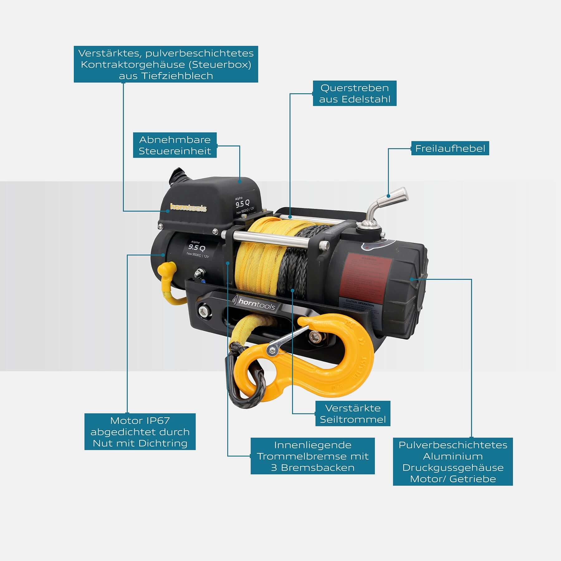 Verricello elettrico Alpha 4,3 tonnellate Quick Compact