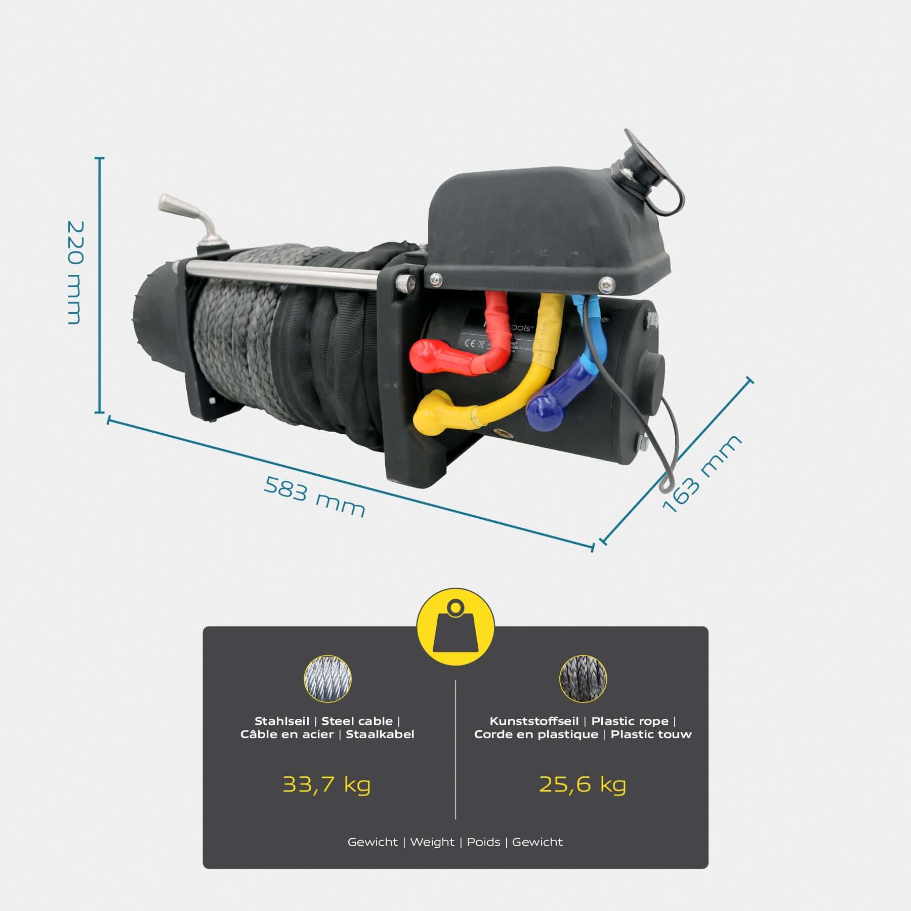 Elektrische Seilwinde Alpha 4,3 Tonnen