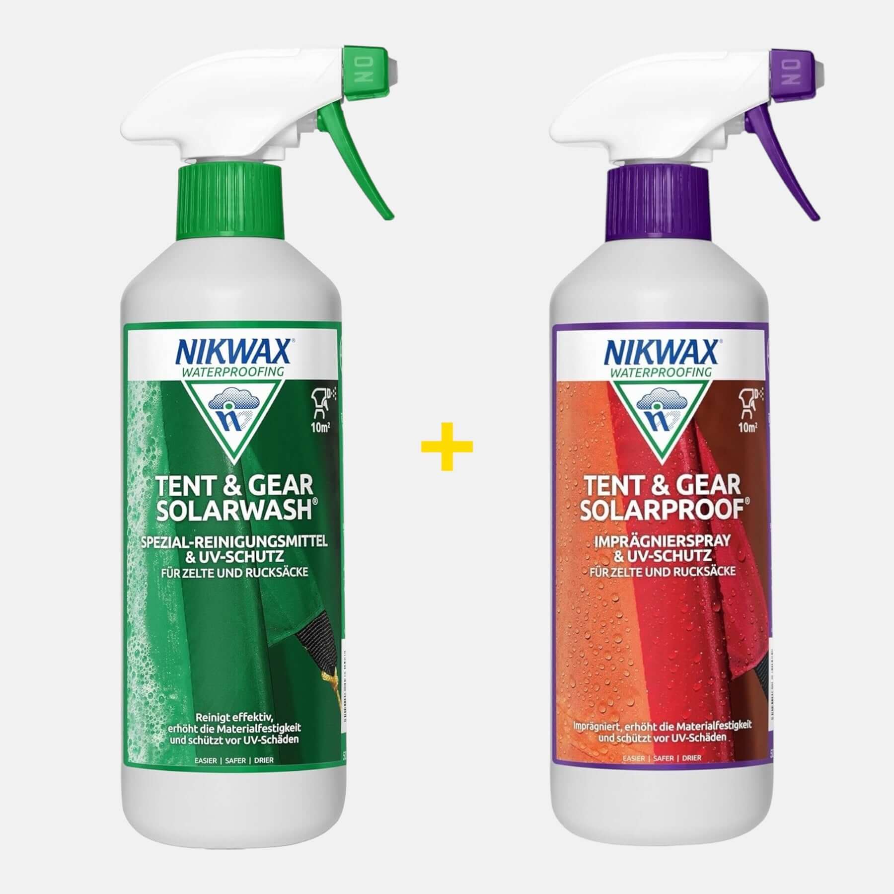 2er-Set: Imprägnierspray & Reinigungsmittel mit UV-Schutz - Tent & Gea