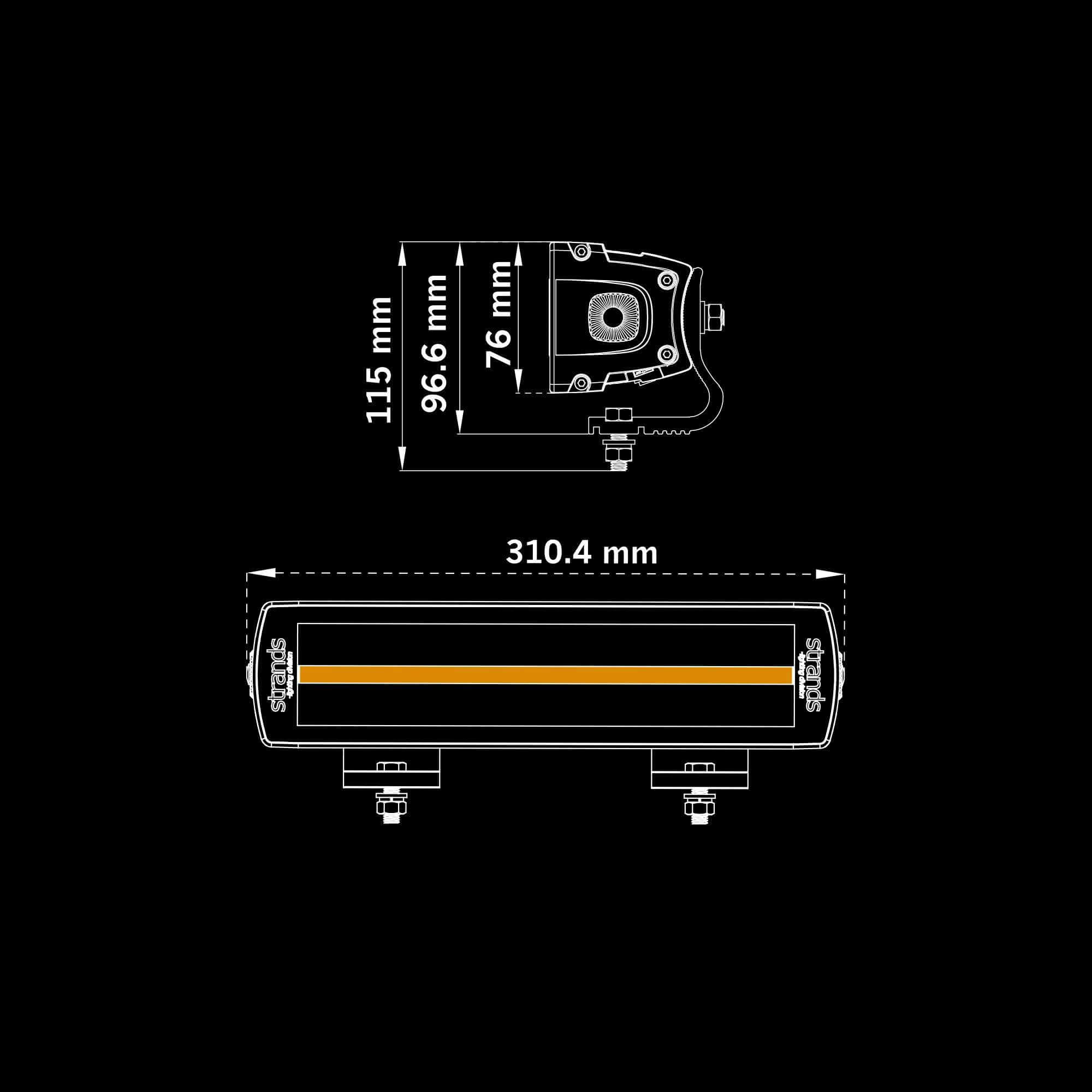 Strands SIBERIA XPA DR LED BAR 12″