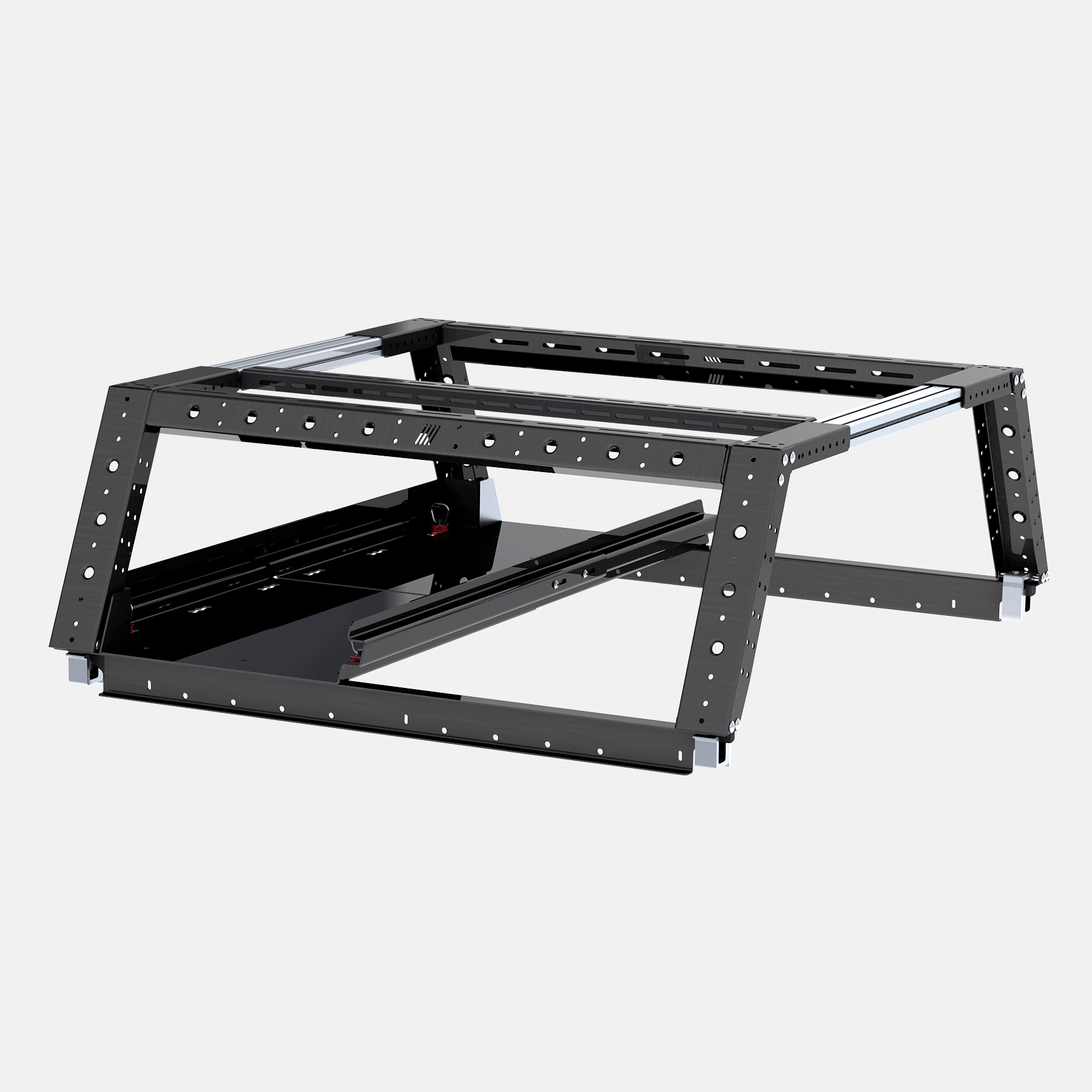 B-Rack Front Durchreiche und Auszug Halterung Track Pad Mount