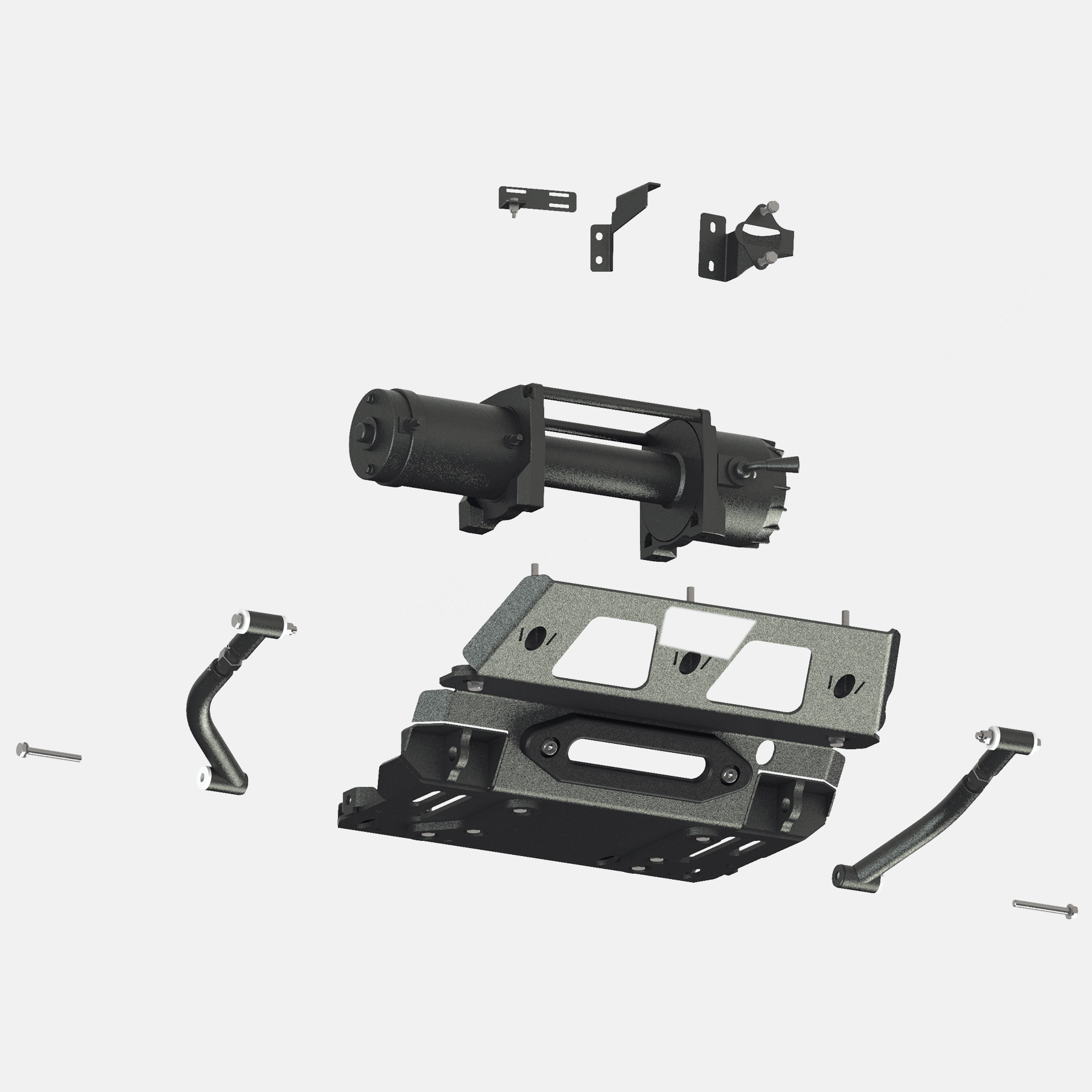 Système de treuil à câble Alpha 9.5 pour Isuzu D-Max à partir de 2021 - 4,3 tonnes Corde plastique 30m