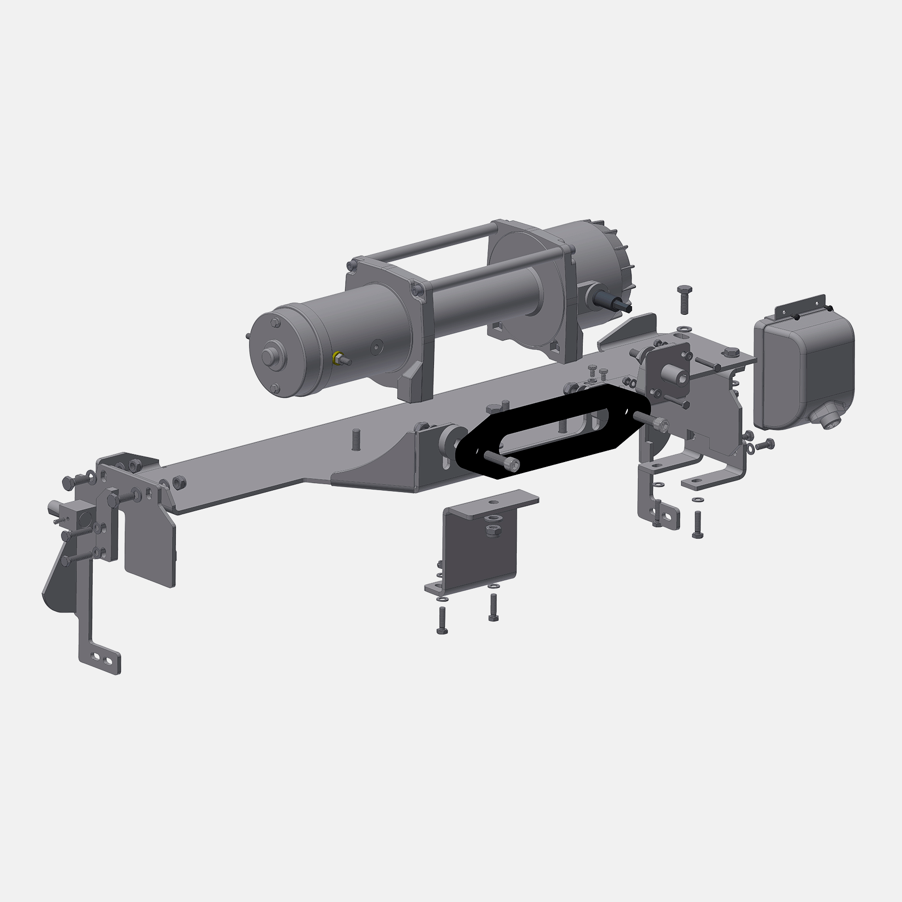 Système de treuil à câble Alpha 4,3 tonnes pour Volkswagen® Amarok de 2010 à 2020