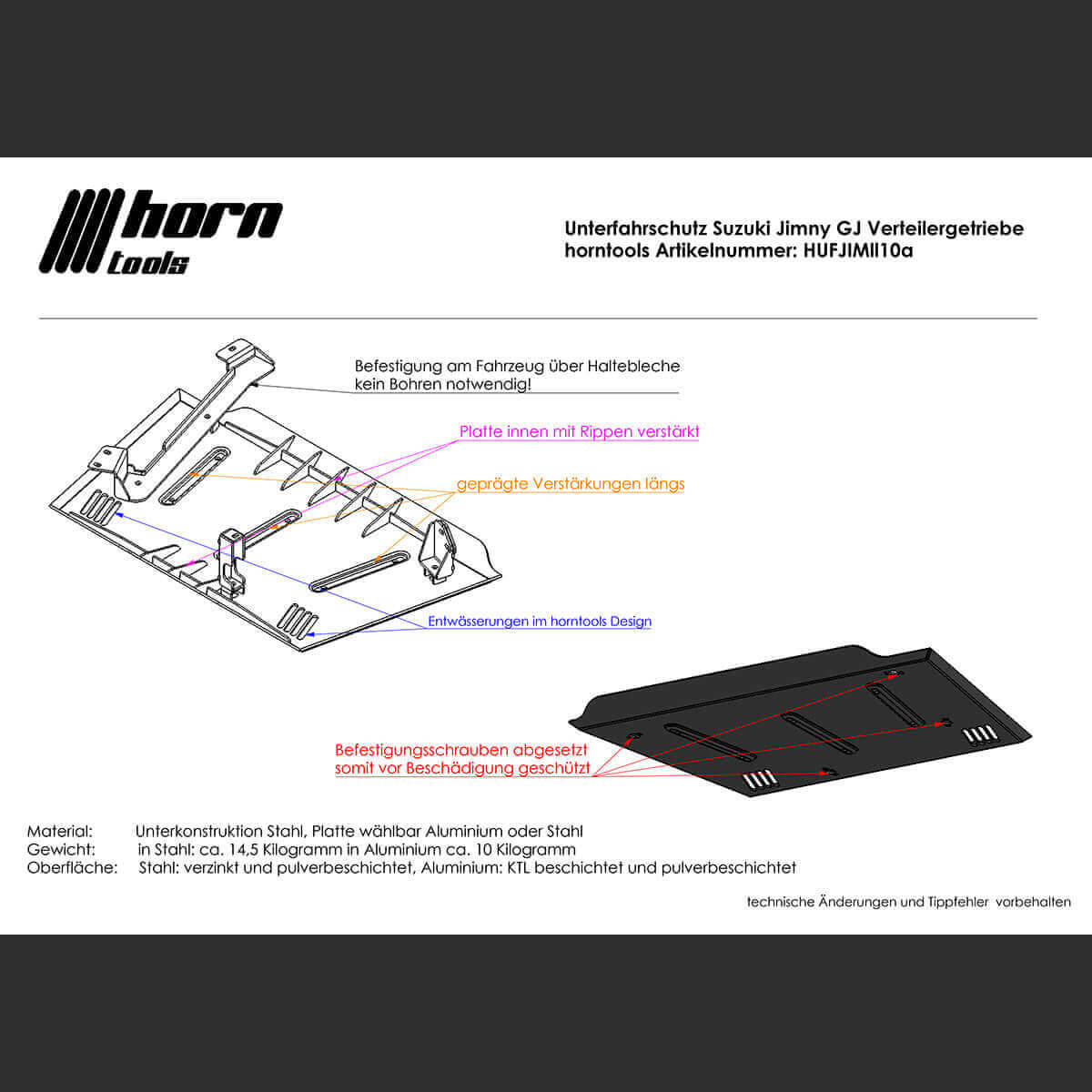 Boite de transfert anti-encastrement pour Suzuki Jimny GJ/HJ