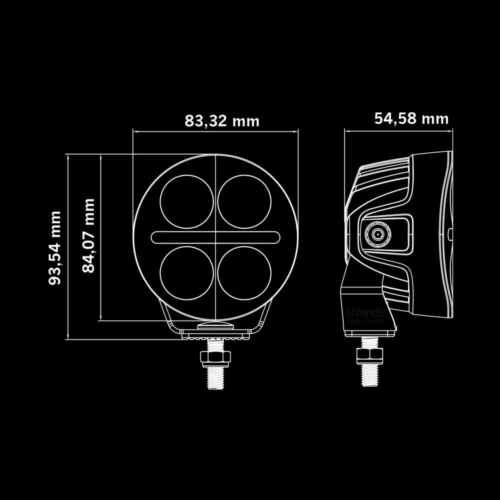 Strands NUUK D-LINE MC DRIVING LIGHT 3"